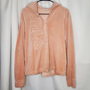 Fila Pink Velvet Sweater